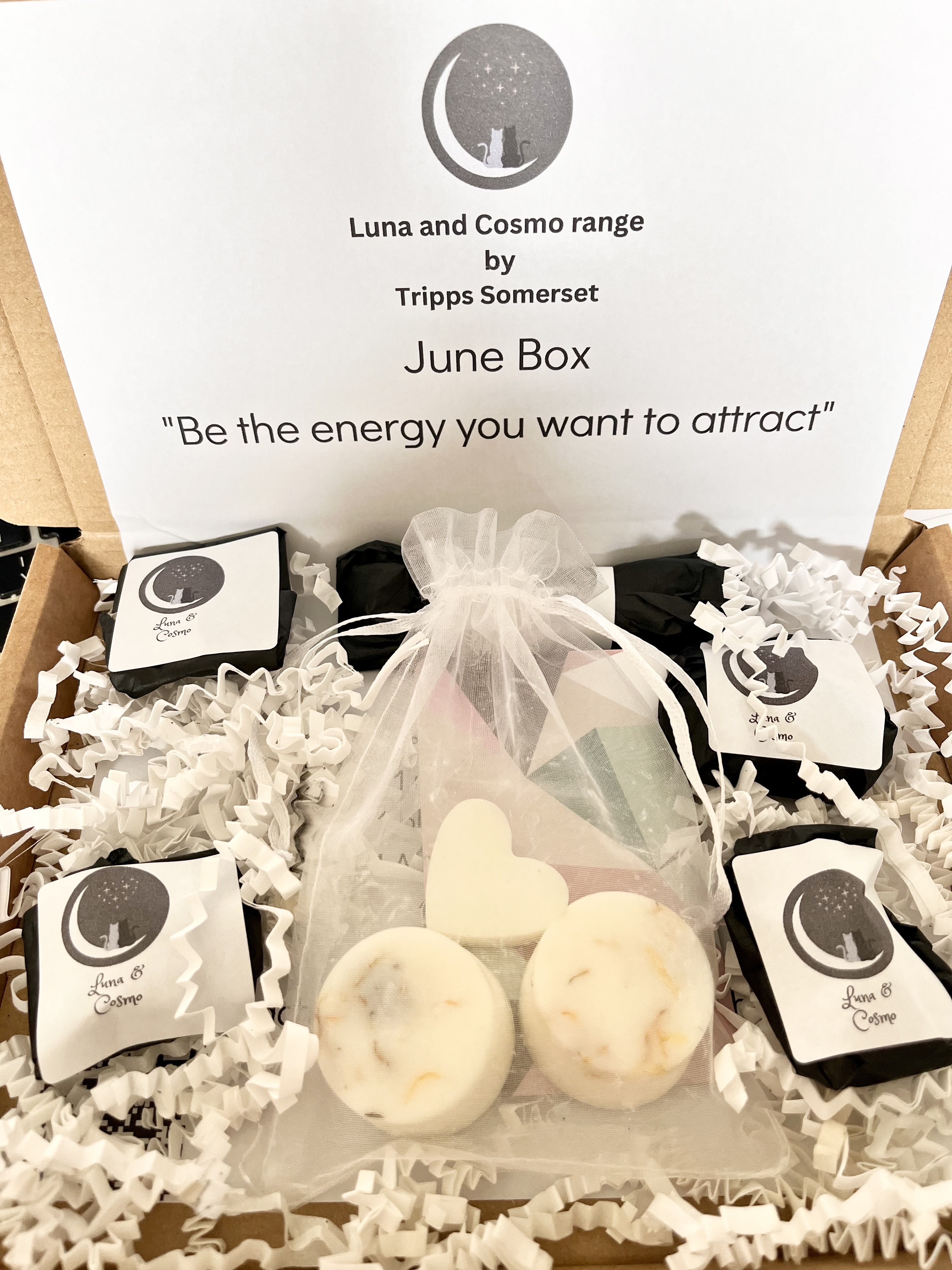 Luna and Cosmo June Crystal and Scent Box